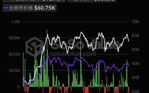 比特币现货ETF昨日净流出9176.33万美元，ETF净资产比率达4.64%